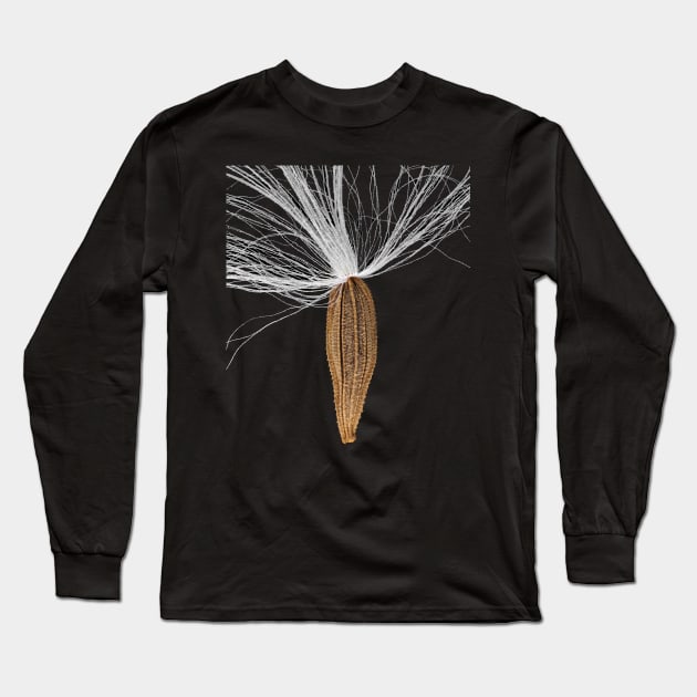 Seed of Lapsana communis, the common nipplewort Long Sleeve T-Shirt by SDym Photography